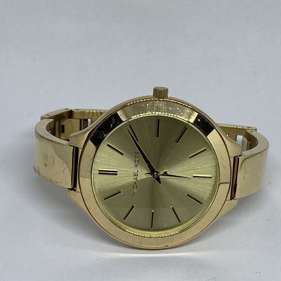 Michael Kors Slim Runway MK3275 Women's Gold Stainless Steel Analog Watch MP893 - Picture 7 of 12